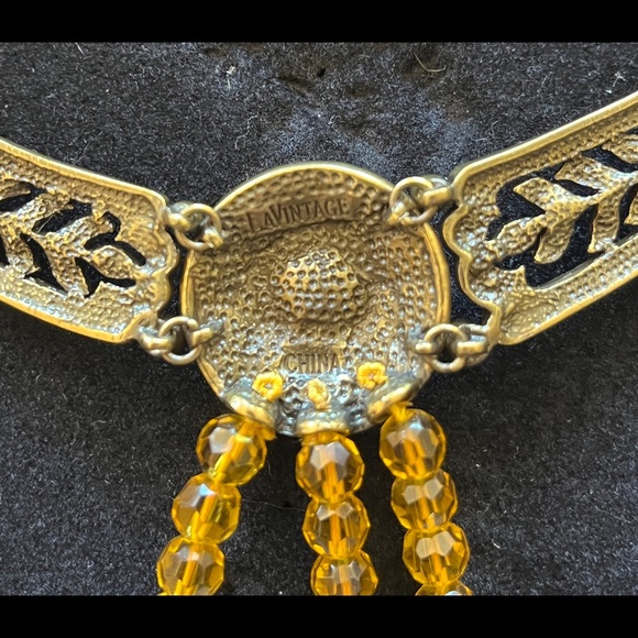 NIB La Vintage Vintage Tigress Asymmetrical Necklace - Picture 8 of 11